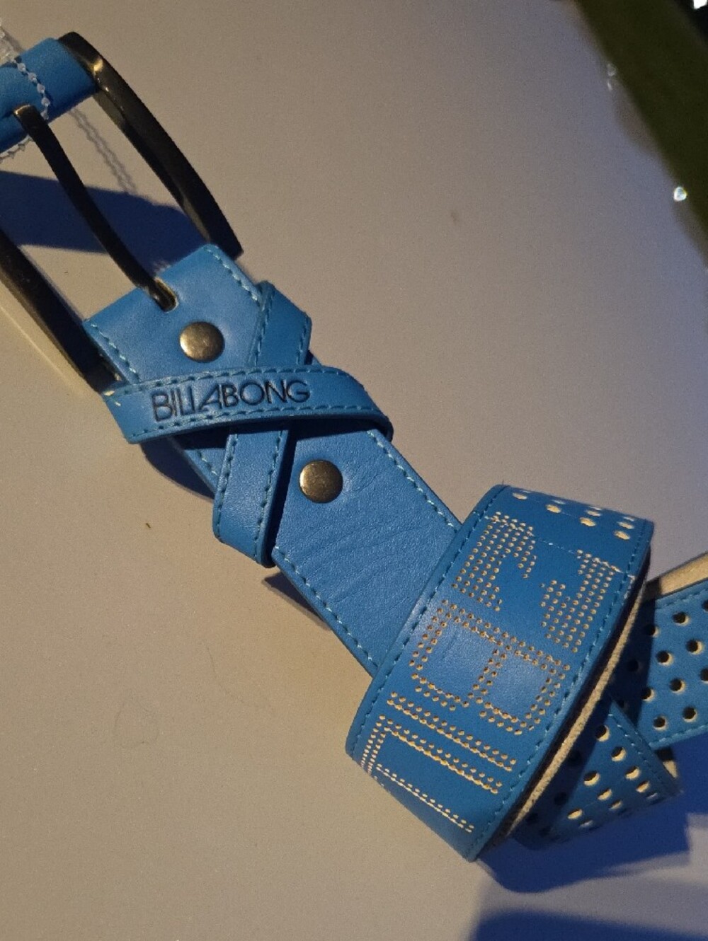 Billabong Bright Blue Woven Strap Belt